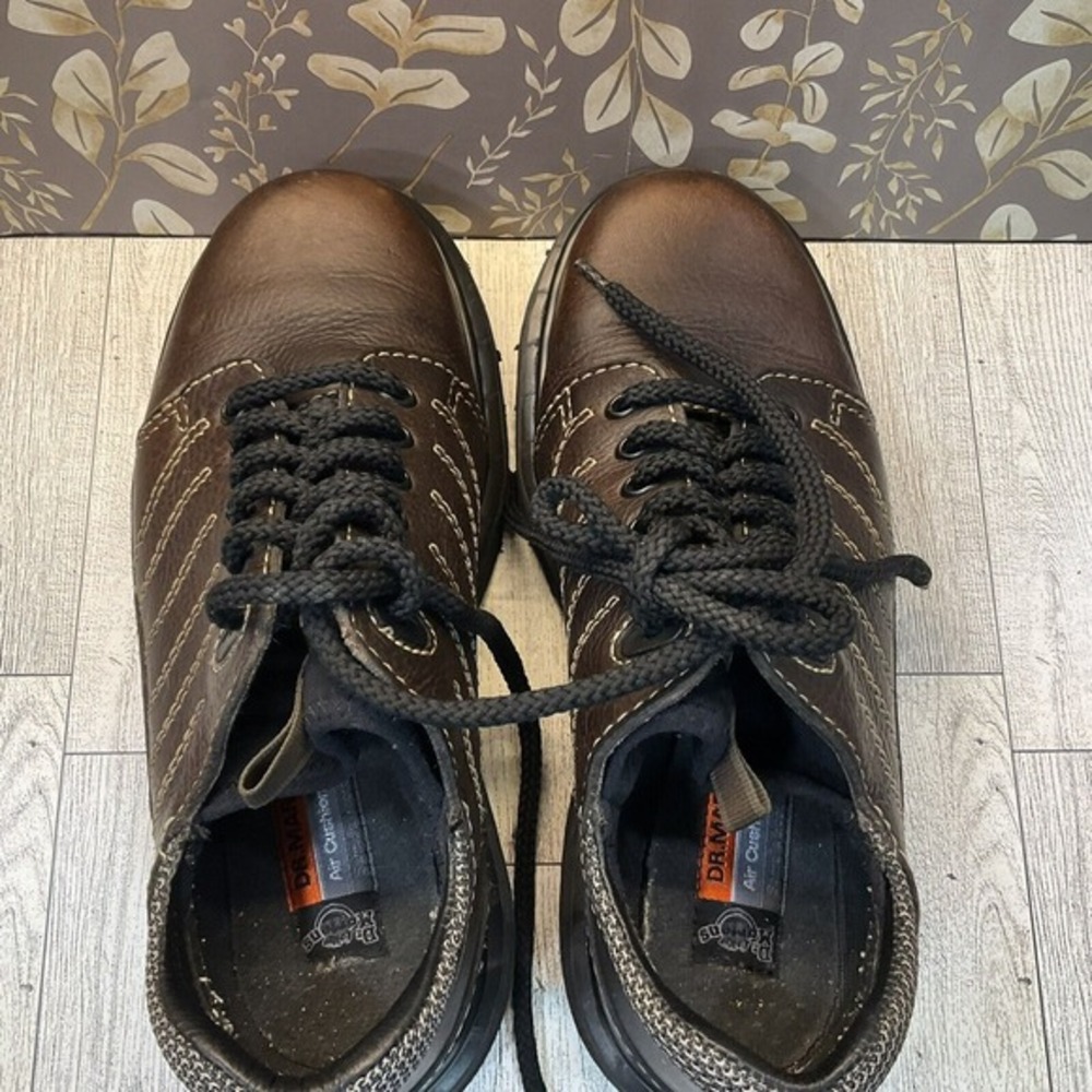 Dr Martens Men's Vintage Brown Chunky Oxford Lace Up Low Top England M5 W7 Y2K - Picture 6 of 9